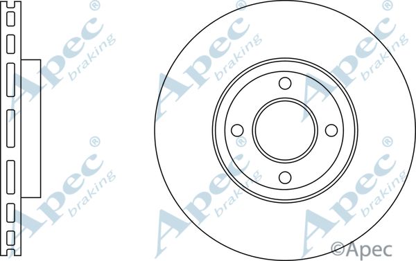 APEC BRAKING stabdžių diskas DSK3118